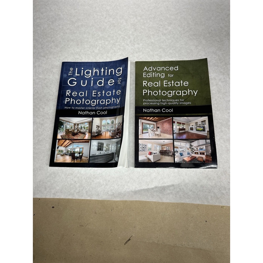 Nathan Cool Real Estate Photography Books Lot of 2 Lighting & Editing Guides